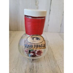 Human eyeballs bottle potion ingredients which scary Halloween prop decor